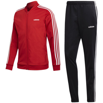 Dres męski adidas Back to Basic 3 Stripes czerwono-czarny GD5098