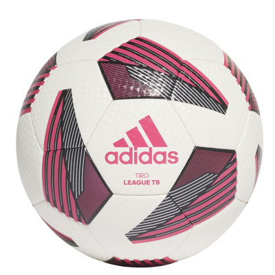 Piłka nożna adidas Tiro League TB biało-różowa FS0375