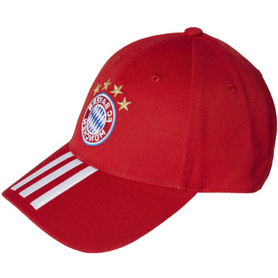 Czapka z daszkiem męska adidas FC Bayern BB Cap OSFL czerwona FS0198