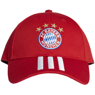 Czapka z daszkiem męska adidas FC Bayern BB Cap OSFL czerwona FS0198