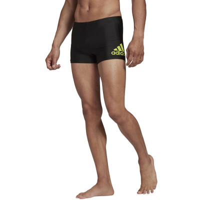 Spodenki kąpielowe męskie adidas Fitness Badge Boxers czarne FS3402