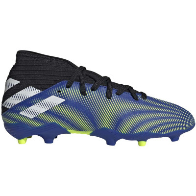 Buty piłkarskie adidas Nemeziz.3 FG Junior niebiesko-zielone FY0817