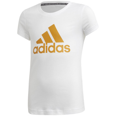 Koszulka dla dzieci adidas Yg Mh Bos Tee biała GE0962