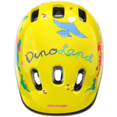 Kask rowerowy Meteor KS06 Dino rozm. XS 44-48 cm żółty 24838