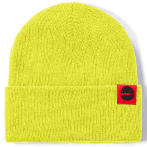 Czapka Ozoshi Hitoshi Cuffed Beanie limonka OWH20CFB002BR