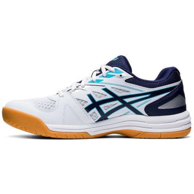 Buty męskie do siatkówki Asics Upcourt 4 biało-granatowe 1071A053 100