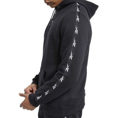 Bluza męska Reebok Te Tape Hoodie czarna GQ4212