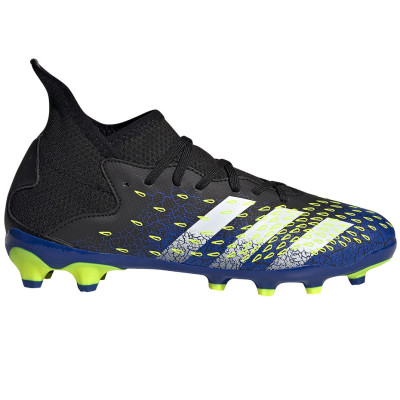 Buty piłkarskie adidas Predator Freak.3 MG J czarno-niebieskie FY0621