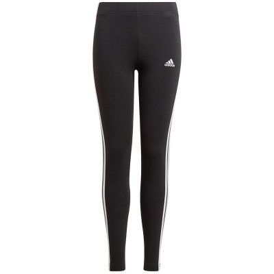 Legginsy dla dzieci adidas Essentials 3 Stripes czarne GN4046