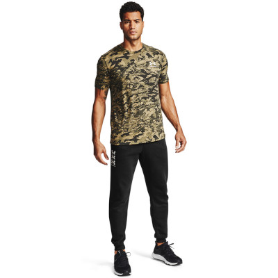 Spodnie męskie Under Armour Rival Fleece 3Logo Jogger czarne 1357131 001