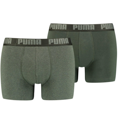 Bokserki męskie Puma Basic Boxer 2P khaki 906823 37