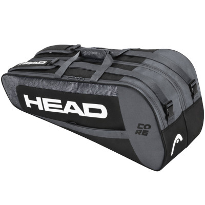 Torba tenisowa Head Core 6R Combi czarno-szara 283401