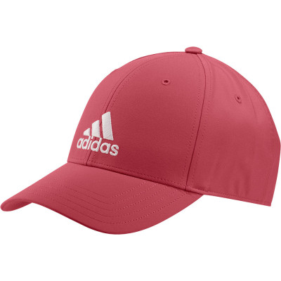 Czapka z daszkiem dla dzieci adidas Baseball Lightweight Embroidered Logo OSFC czerwona GM6263