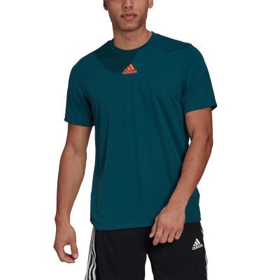 Koszulka męska adidas Sportphoria Tee turkusowa GM5614