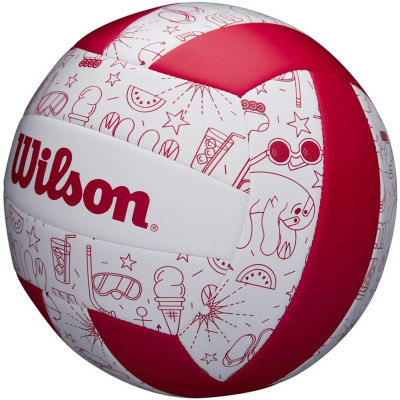 Piłka siatkowa Wilson Seasonal Summer biało-czerwona WTH10320XB