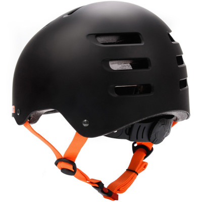 Kask rowerowy Meteor CM04 L 58-60 cm czarno-pomarańczowy 24945