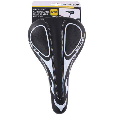 Siodełko rowerowe Dunlop MTB czarno-białe 2073366