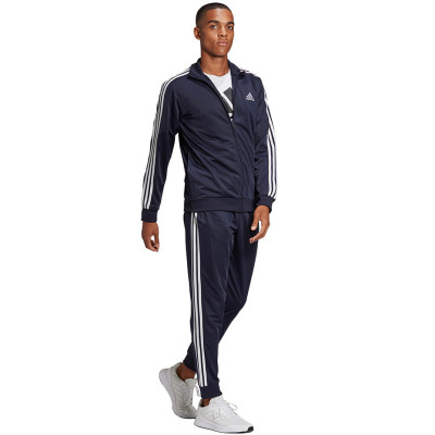 Dres męski adidas Essentials Tracksuit granatowy GK9658