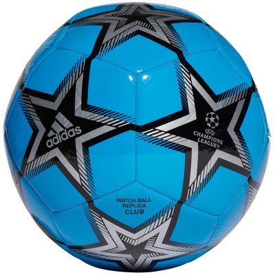 Piłka nożna adidas UCL Club Pyrostorm Ball niebiesko-szara H57052