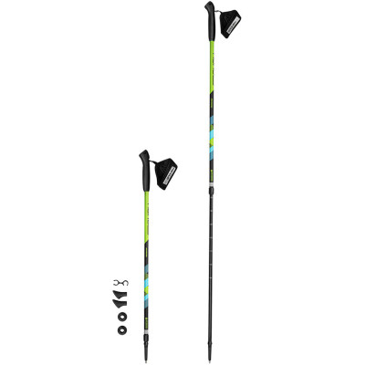 Kijki Nordic Walking Spokey Meadow czarno-zielone 929461