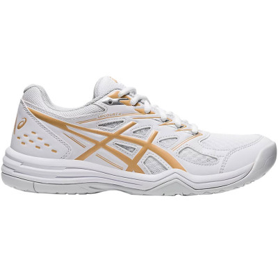 Buty damskie do siatkówki Asics Upcourt 4 biało-złote 1072A055 103