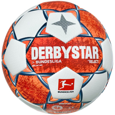 Piłka nożna Select Derbystar Bundesliga Mini 2021 pomarańczowo-niebieska 17012