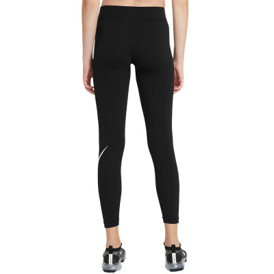 Legginsy damskie Nike Sportswear Essential Gx Mr Legging Swoosh czarne CZ8530 010