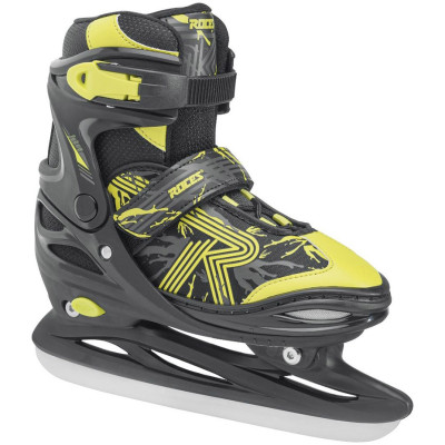 Łyżwy Roces Jokey Ice 3.0 Boy czarno-limonkowe 450707 02