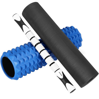 Zestaw wałków Spokey Mixroll fitness 3w1 roller niebieski 929955