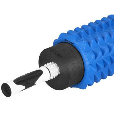 Zestaw wałków Spokey Mixroll fitness 3w1 roller niebieski 929955