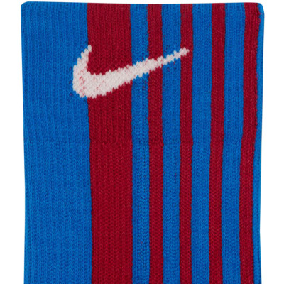 Skarpety Nike FC Barcelona U Snkr Sox Crew bordowo-niebieskie DA7505 620