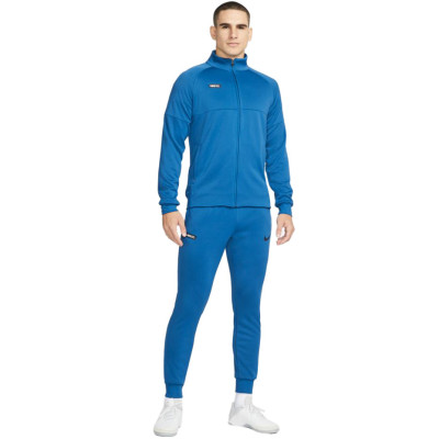 Dres męski Nike DF FC Football Tracksuit niebieski DC9065 407