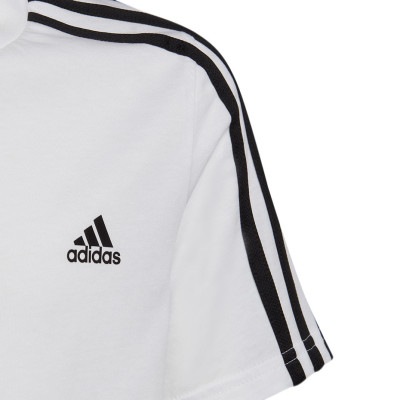 Koszulka dla dzieci adidas Essentials 3-Stripes Tee biała HD5973