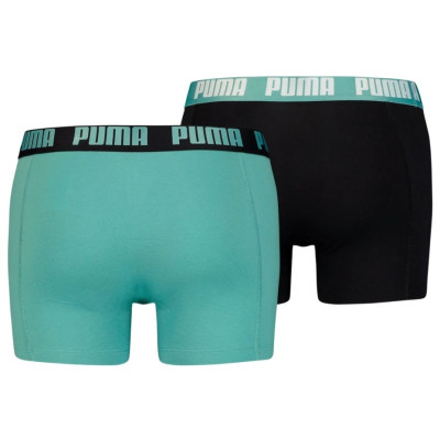 Bokserki męskie Puma Basic Boxer 2P zielone, czarne 906823 50