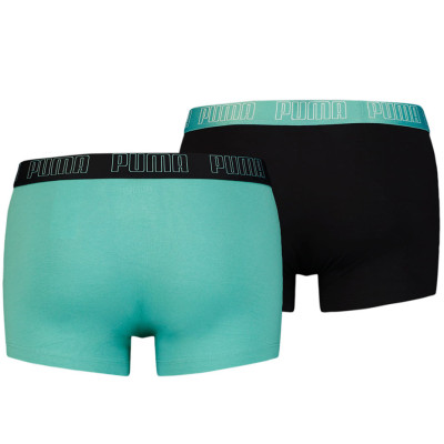 Bokserki męskie Puma Basic Trunk 2P zielone, czarne 935015 23