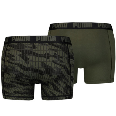 Bokserki męskie Puma Camo Boxer 2P khaki 935530 04