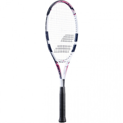 Rakieta do tenisa ziemnego Babolat Feather S CV G1 biało-różowo-granatowa 194031 121239