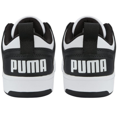 Buty dla dzieci Puma Rebound Layup Lo SL Jr czarno-białe 370490 16