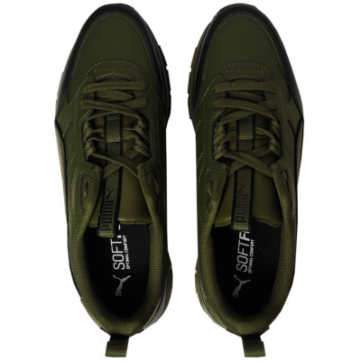 Buty męskie Puma R78 Trek Lth Forest zielono-czarne 383202 03