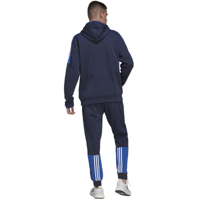 Dres męski adidas Fleece Colorblock granatowo-niebieski HK4463