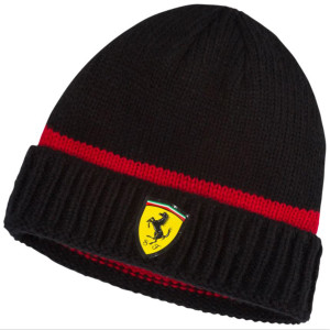 Czapka Puma SF Beanie czarno czerwona 761742 01