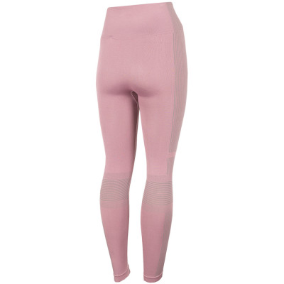 Legginsy termoatywne damskie 4F jasny róż H4Z22 BIDB030D 53S