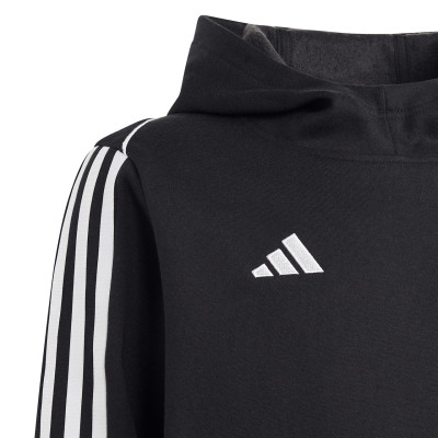 Bluza dla dzieci adidas Tiro 23 League Sweat Hoodie czarno-biała HS3606