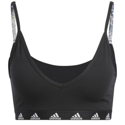 Stanik damski adidas Purebare Light-Support Bra czarny HA0067