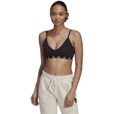 Stanik damski adidas Purebare Light-Support Bra czarny HA0067