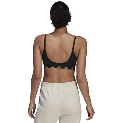 Stanik damski adidas Purebare Light-Support Bra czarny HA0067