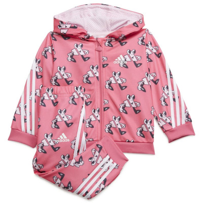 Dres dla dzieci adidas Future Icons Shiny Allover Print różowy HK2362